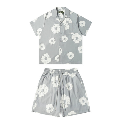 Conjunto Demin Tears Gris De Botones