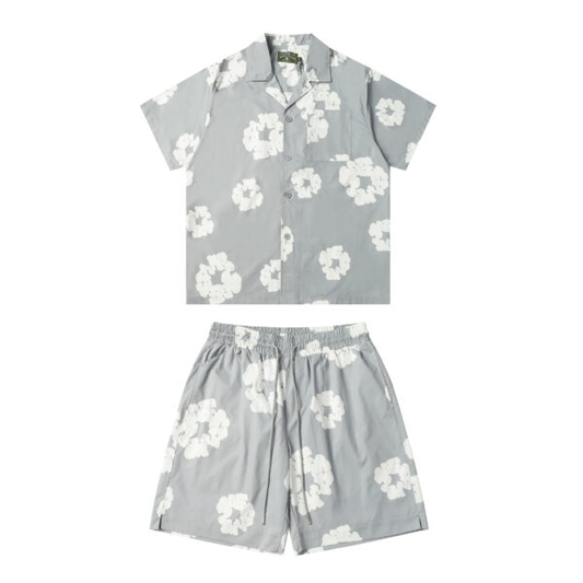 Conjunto Demin Tears Gris De Botones