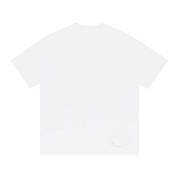 Conjunto Demin Tears Blanco con flores Blancas