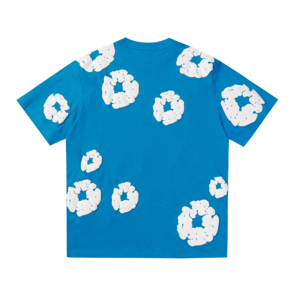 Conjunto Demin Tears Azul con flores Blancas