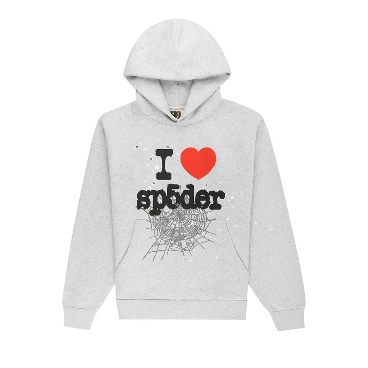 Sp5der Souvenir Hoodie 'Heather Grey'