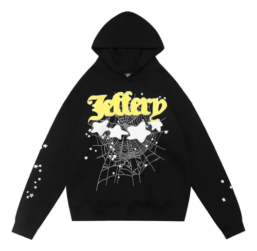 Sp5der Jeffery Hoodie Black