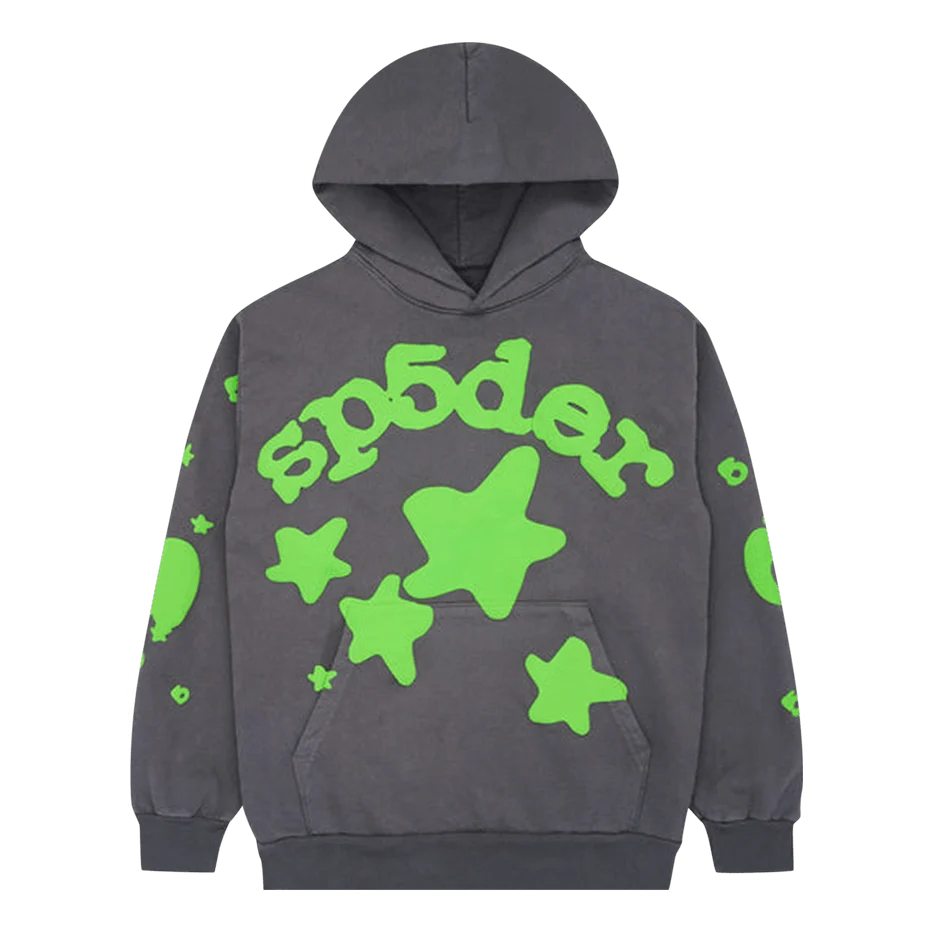 Sp5der Beluga Hoodie 'Slate Grey Green'