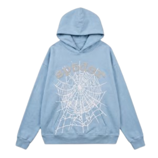 Sp5der Hoodie V2 Blue