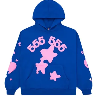 SP5DER Hoodie Beluga blue
