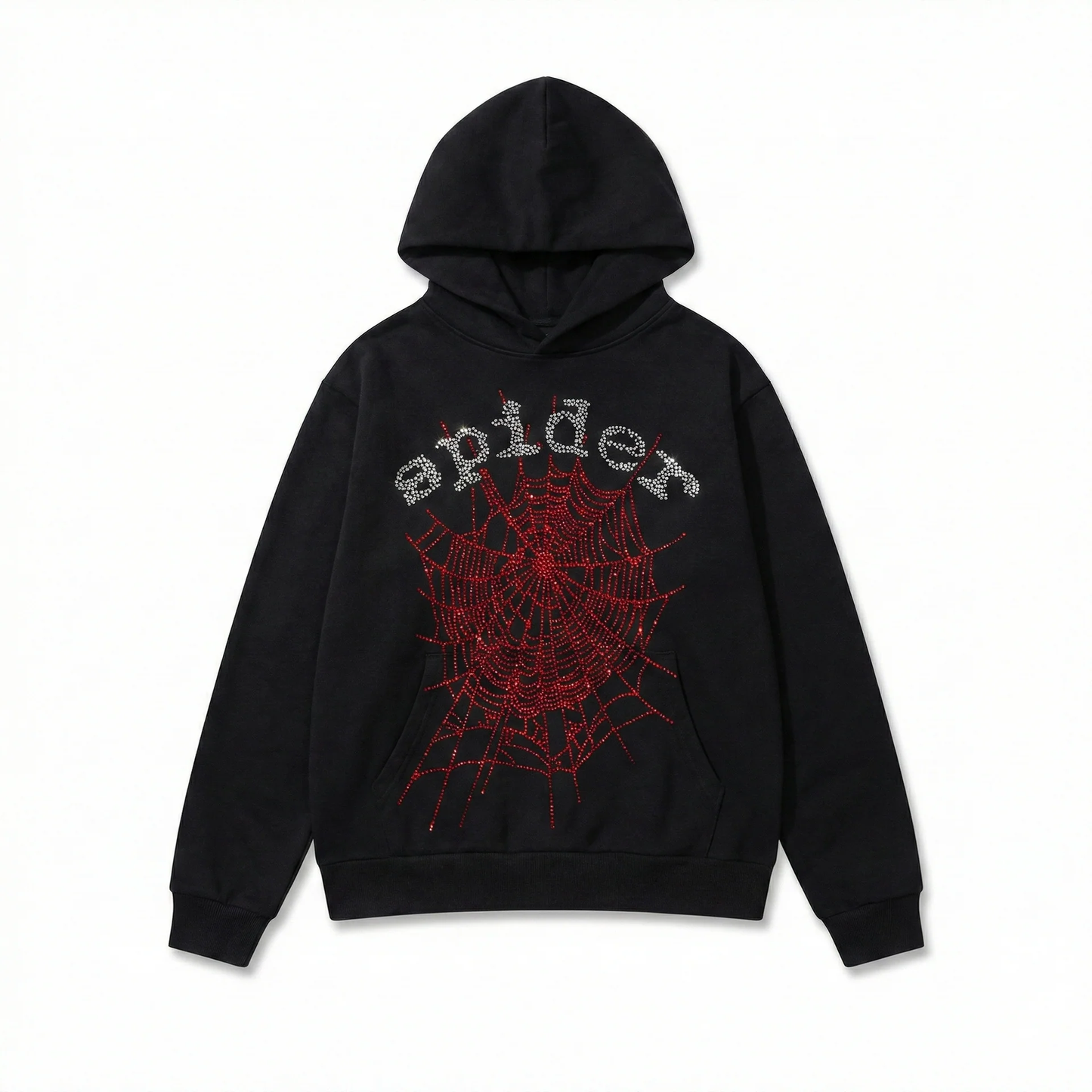 Sp5der Rhinestone Web V2 Hoodie