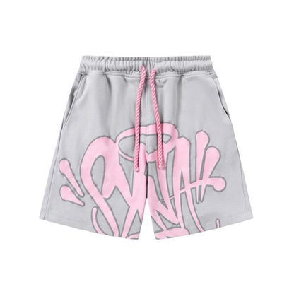 Short syna world gris con rosado