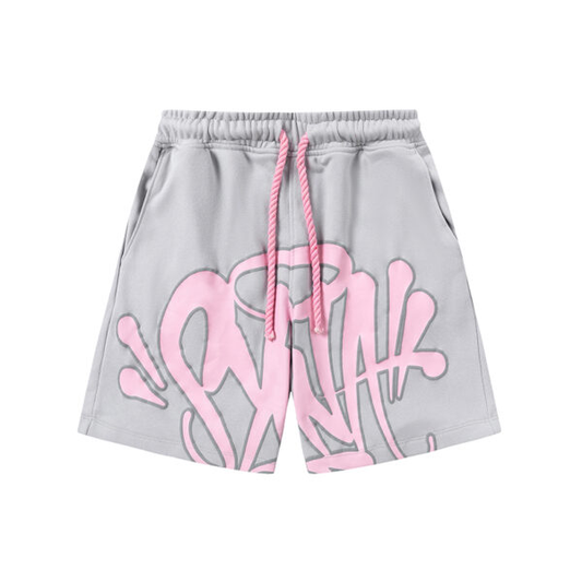 Short syna world gris con rosado