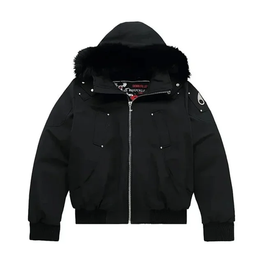 Moose Knuckles Canvas Parka "Black Fur"