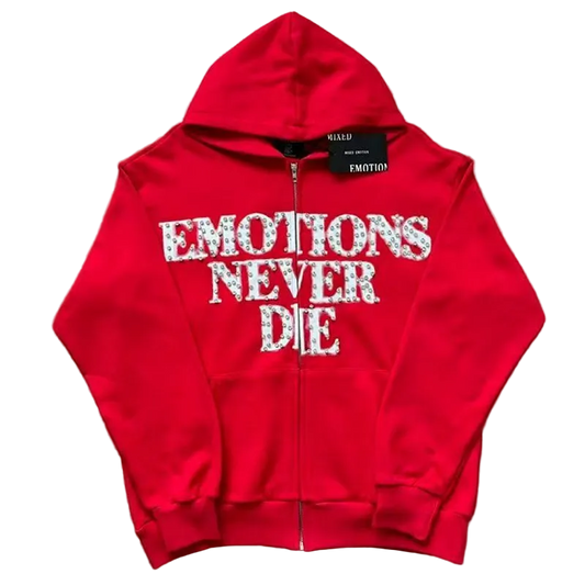 Hoodie Emotions Never Die Rojo