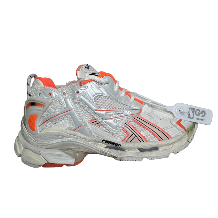 Balenciaga Runner No Led naranja con blanco