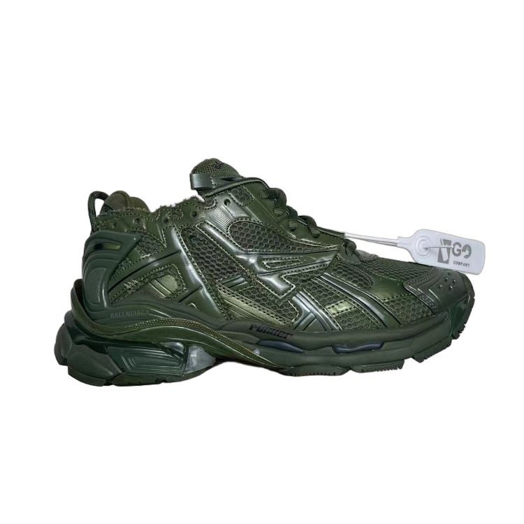 Balenciaga Runner No Led Cuero Kaki