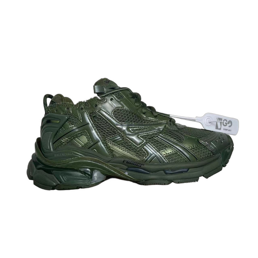 Balenciaga Runner No Led Cuero Kaki