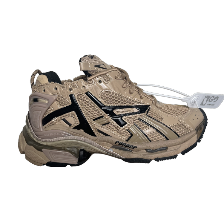 Balenciaga Runner No Led Beige Negro Blanco