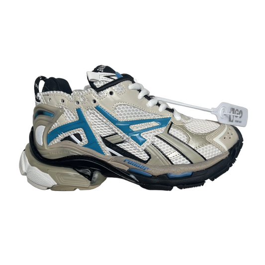 Balenciaga Runner No Led blanco con gris y azul
