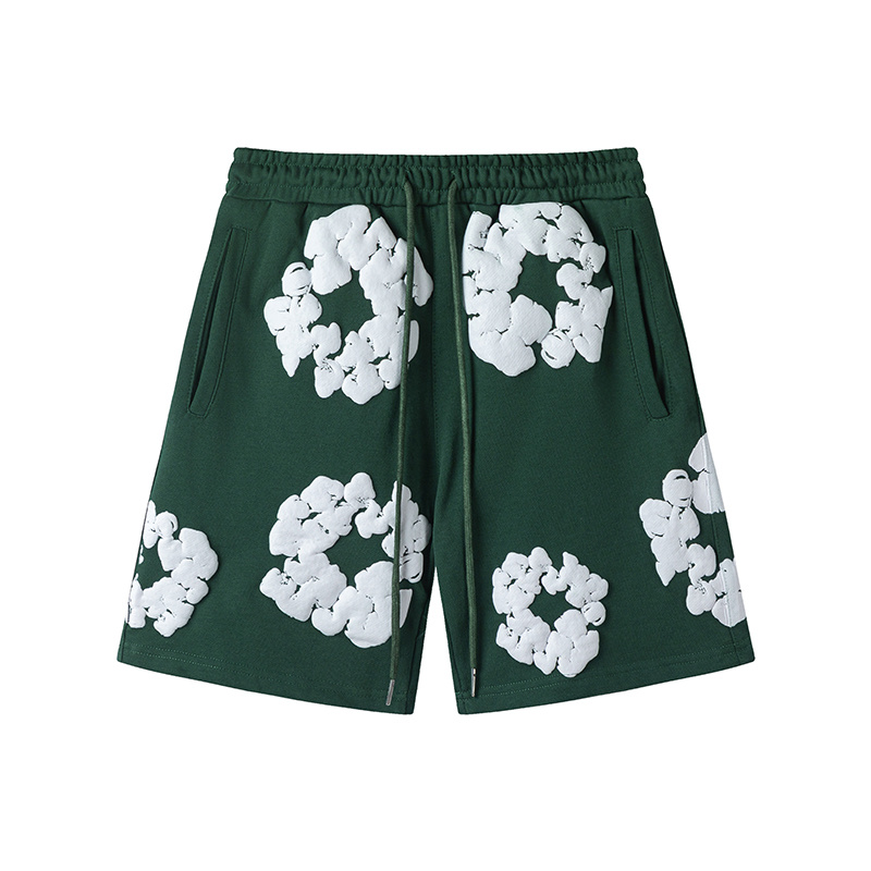 Short Demin Tears Verde