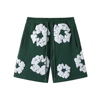 Short Demin Tears Verde