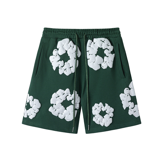 Short Demin Tears Verde
