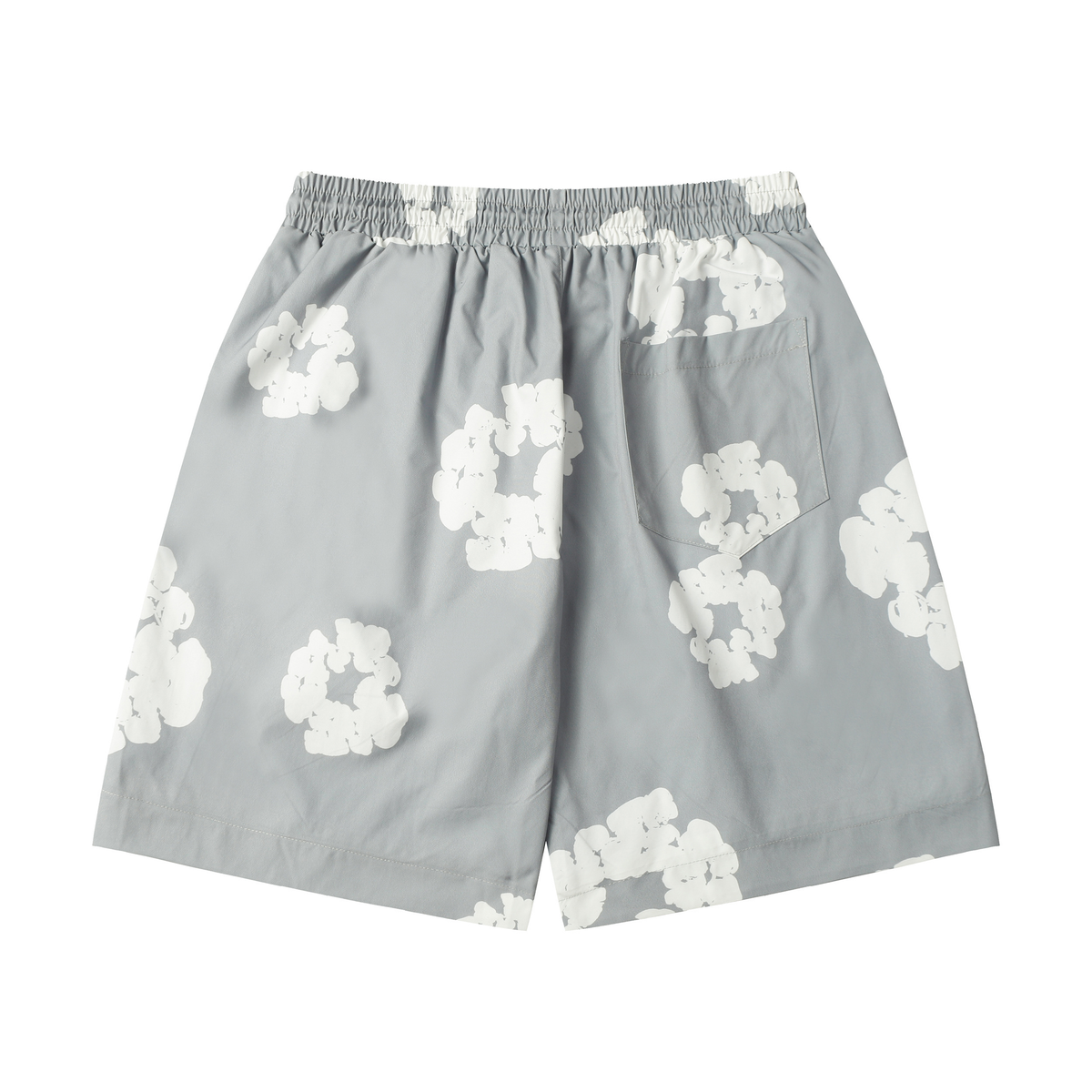Short Demin tears Cotton Gris